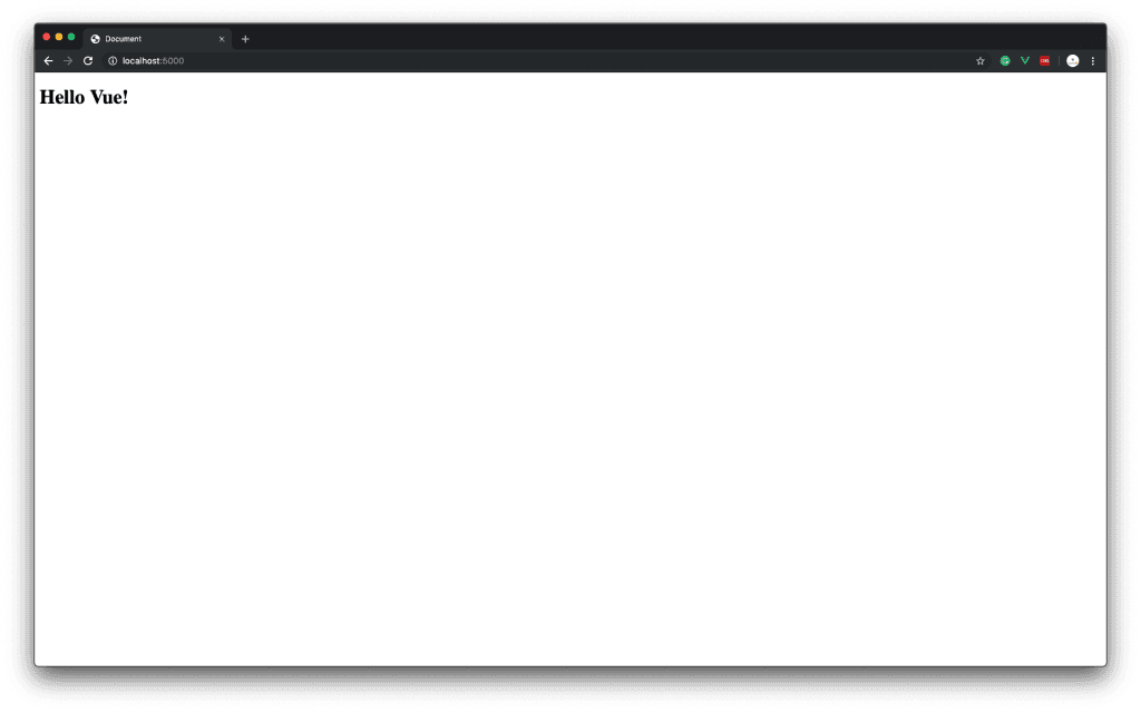 Hello Vue! Website