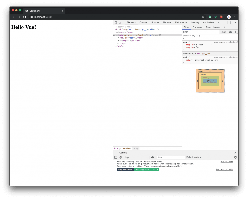 Open Console in Google Chrome