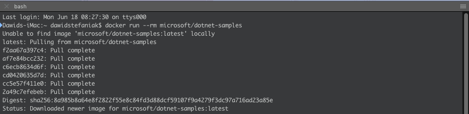 Docker Screenshot