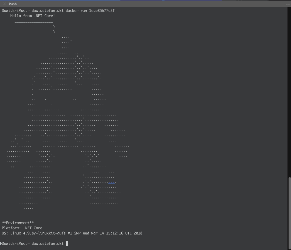 Docker Screenshot